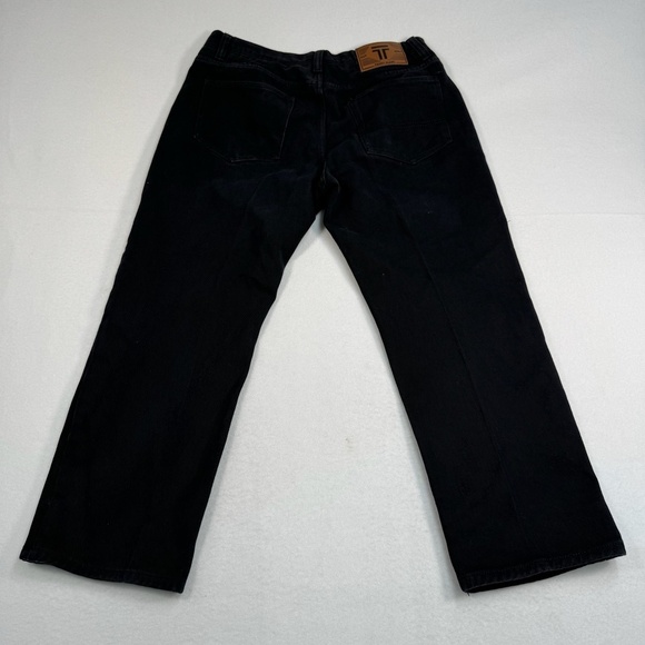 Trust Jeans Straight Leg Mens Size 36/30 Black Wash - Picture 4 of 11